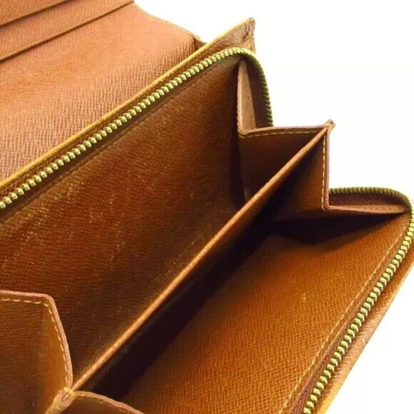 100% Authentic LOUIS VUITTON Porte Monnaie Tresor Monogram Bifold Wallet - Picture 8 of 10